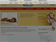 Tablet Screenshot of birdlandvillapark.com